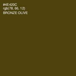 #4E420C - Bronze Olive Color Image
